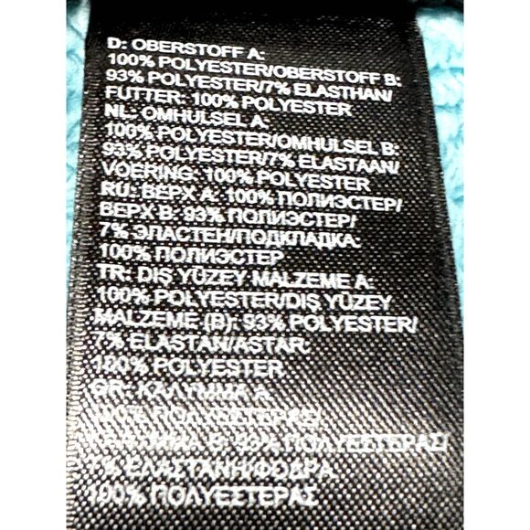 THE NORTH FACE Sherpa Fleece Zip Front Sleeveless Vest Turquoise/Blue/Pink, Sz S - Picture 7 of 9